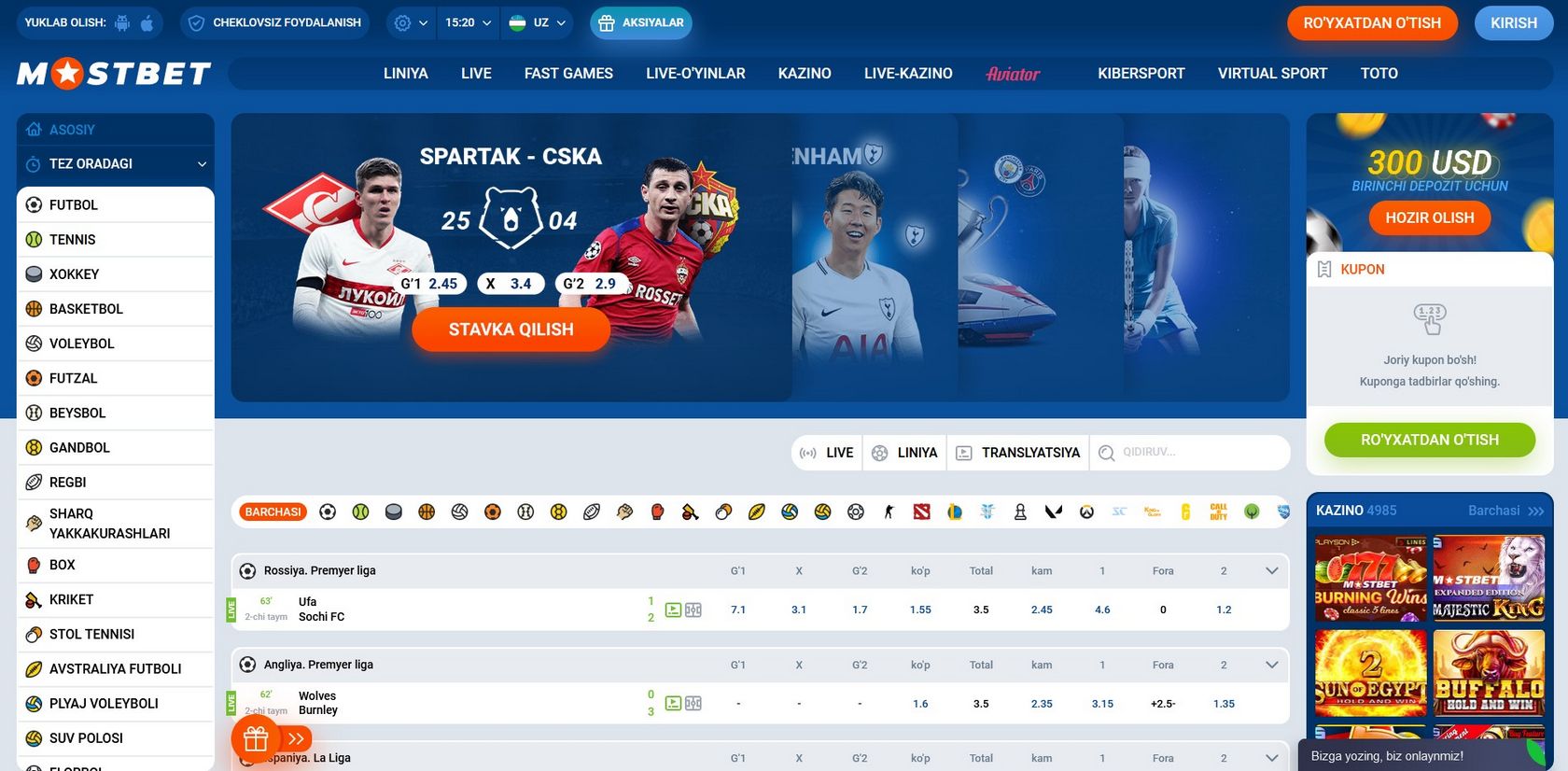 Mostbet em Portugal