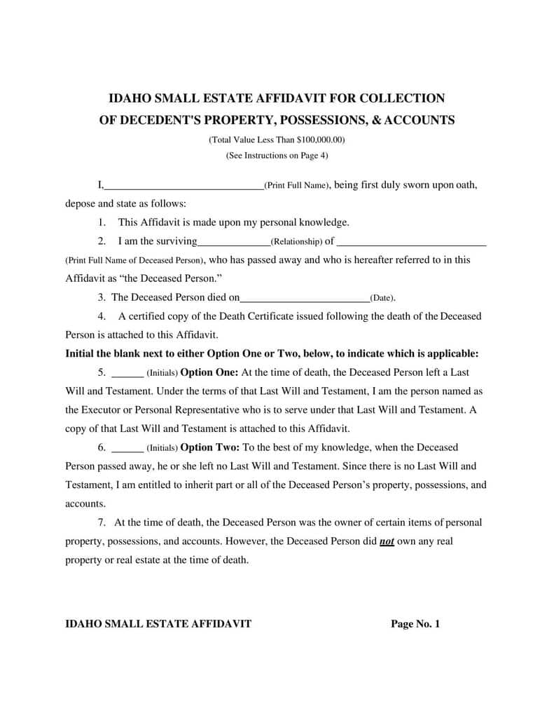 Understanding the Small Estate Affidavit and Simplified Probate Procedures Understanding the Small Estate Affidavit and Simplified Probate Procedures